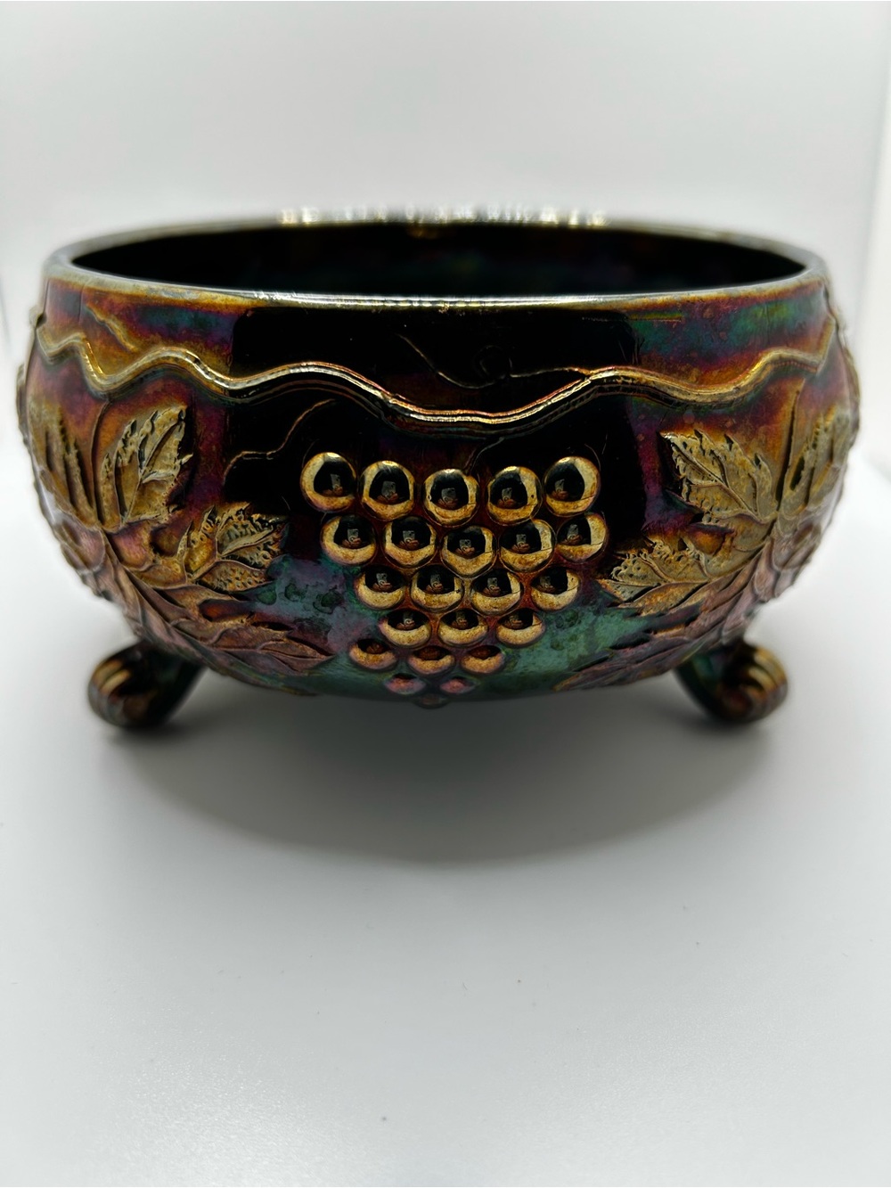 Fenton carnival glass.